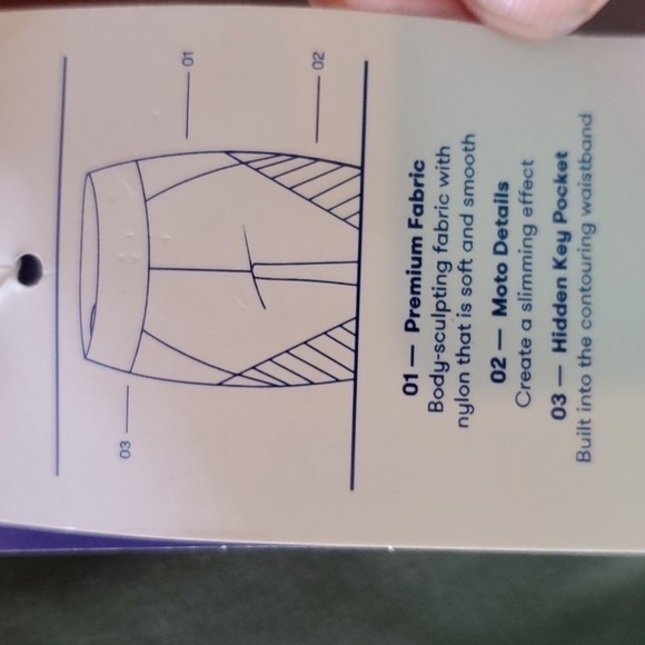 JoyLab NWT olive green leggings size 2X hidden key pocket - Picture 4 of 9